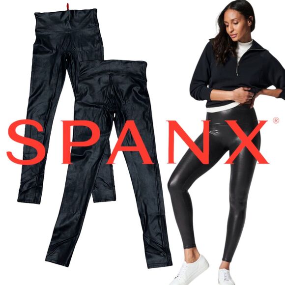 ✨ Spanx Faux Leather Leggings - Size Small ✨ - Picture 14 of 14